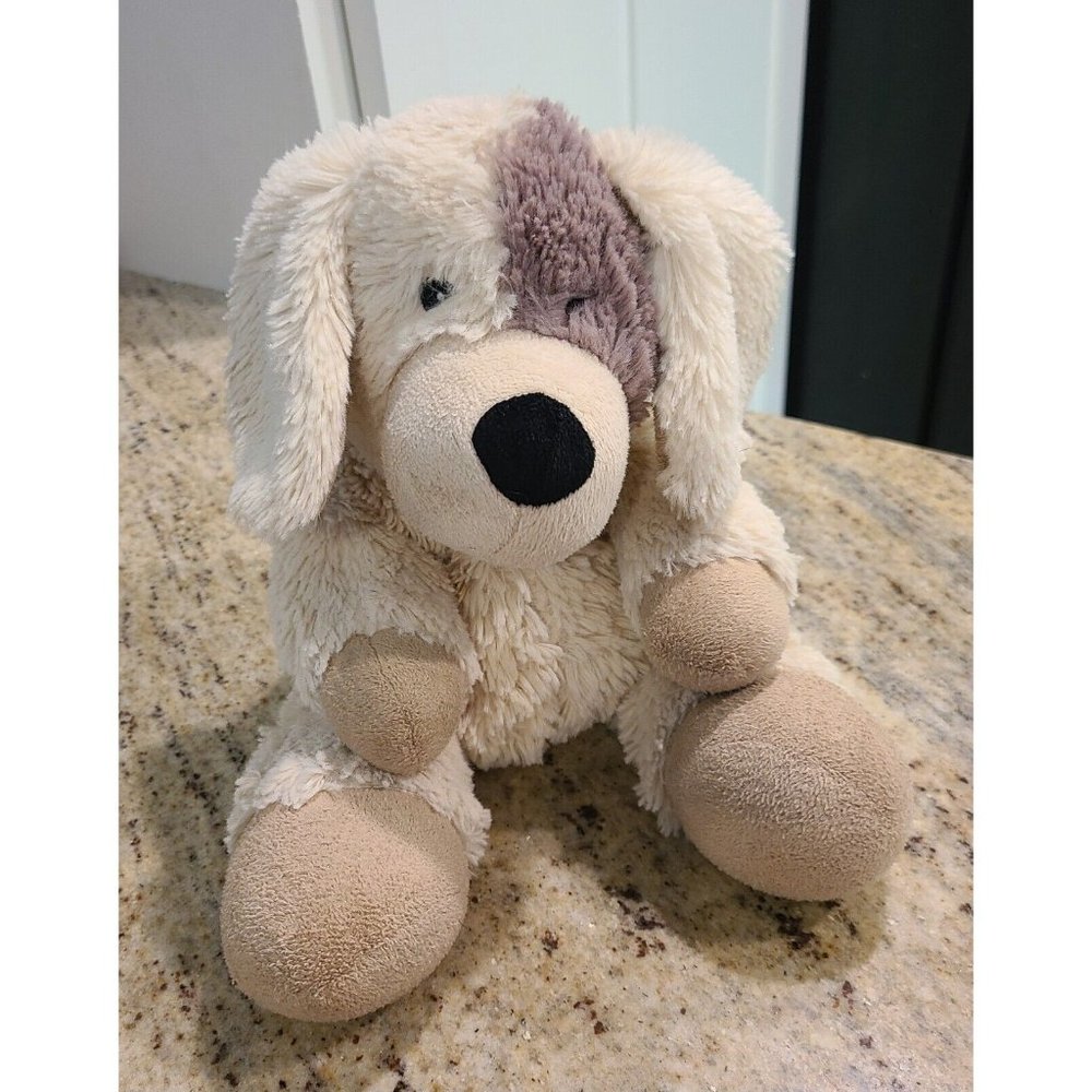 Intelex  Cozy Plush Weighted Dog Biege Tag Floppy Ears Flaxseed Lavender